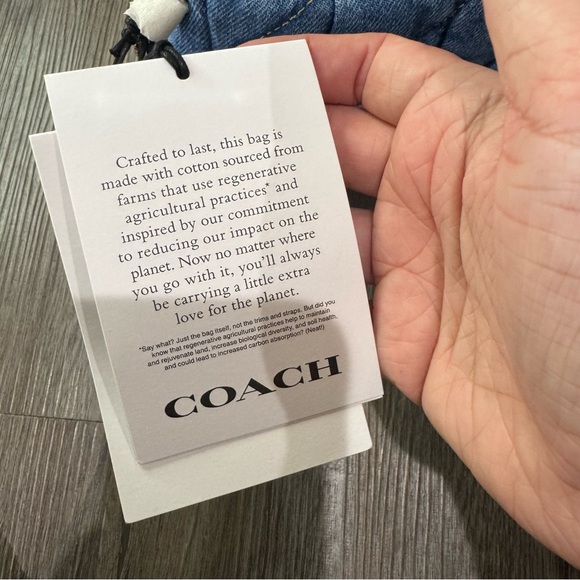 Coach Tabby 26 Blue Jean Quilted Shoulder Handbag - Picture 9 of 16